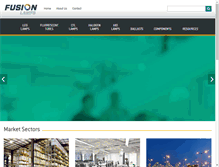 Tablet Screenshot of fusionlamps.ca